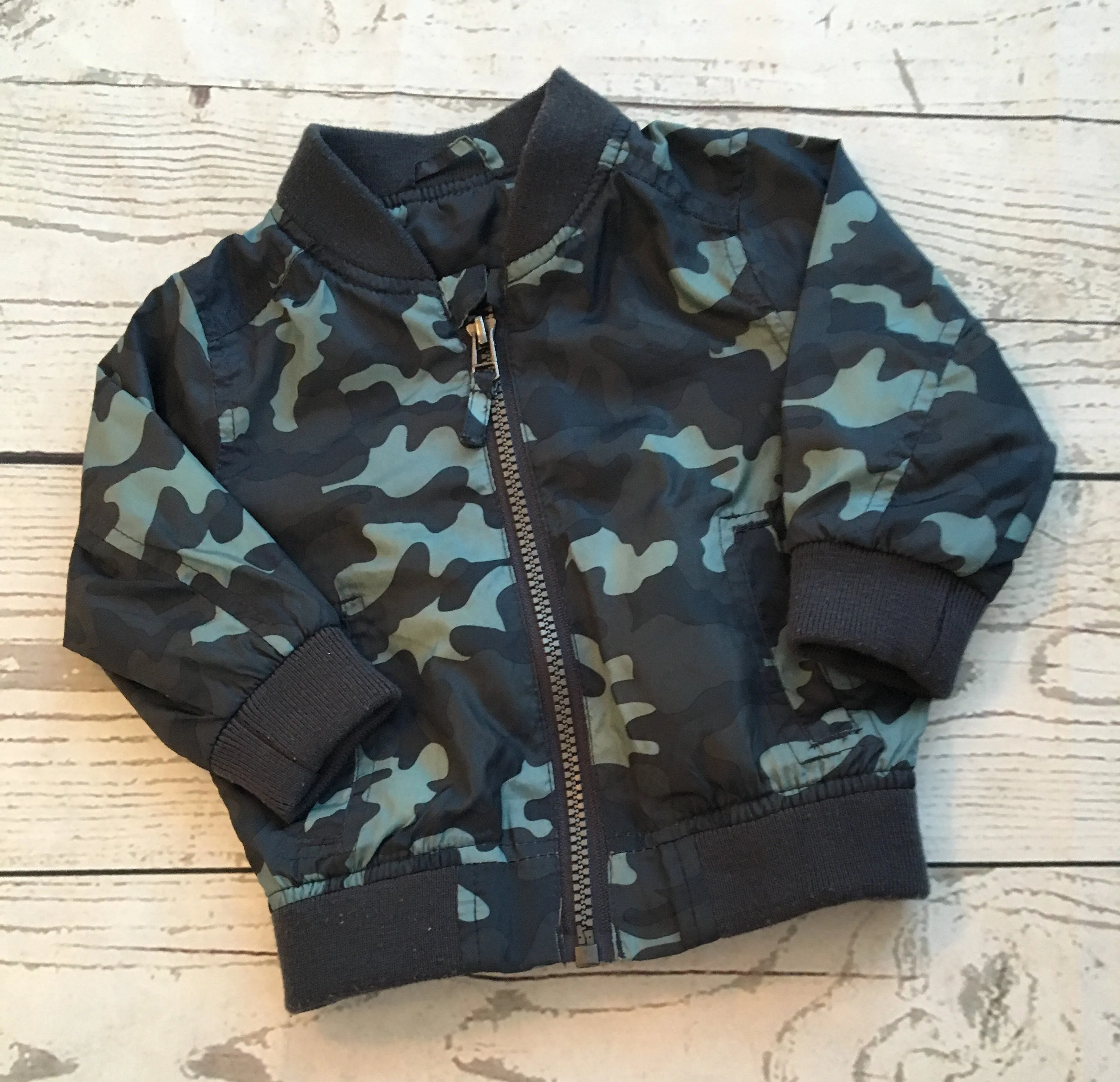 3-6 Months Camouflage Bomber Jacket