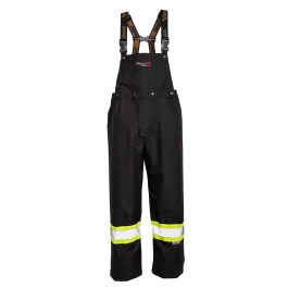 3907FRP Journeyman 300D Triloabl Rip-Stop FR Bib Pants - Black