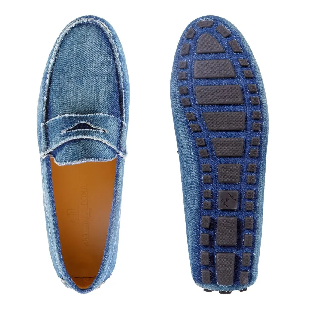 ARTIGIANO ROMA Denim Penny Loafer DENIM