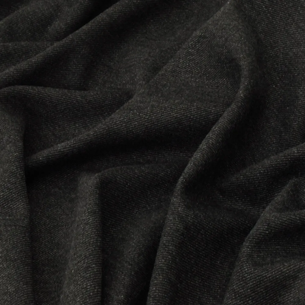 Basic Black-Gray Double Sided Stretch Double Knit fabric