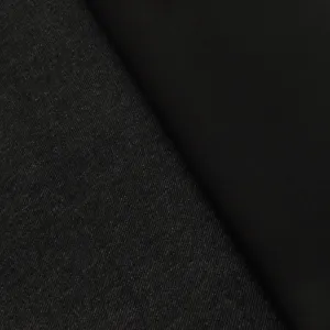 Basic Black-Gray Double Sided Stretch Double Knit fabric