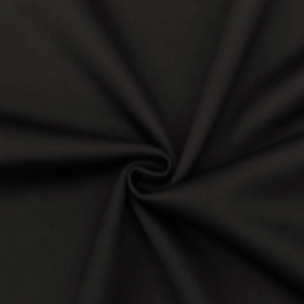 Basic Black-Gray Double Sided Stretch Double Knit fabric