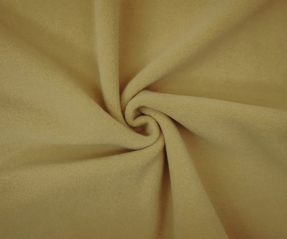 Beige Polyester Heavy Weight Polartec Wind Pro Knit Fabric