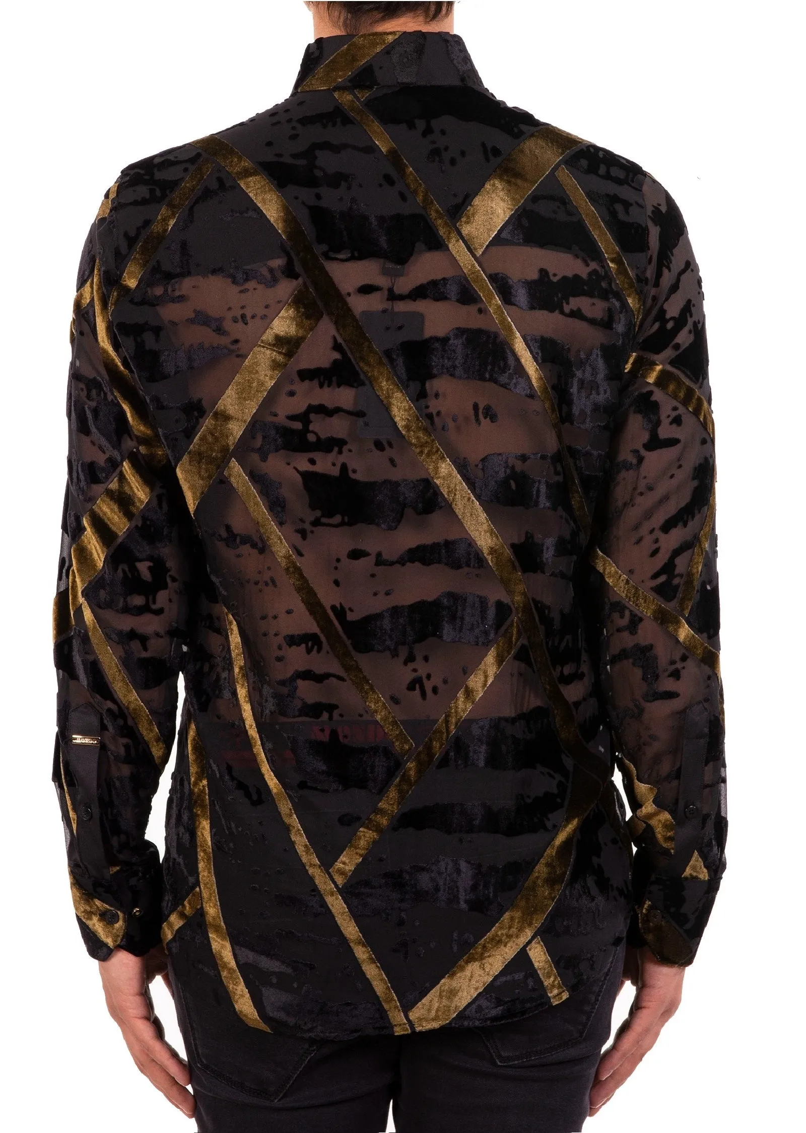 Black Gold "Miami" Velvet Shirt