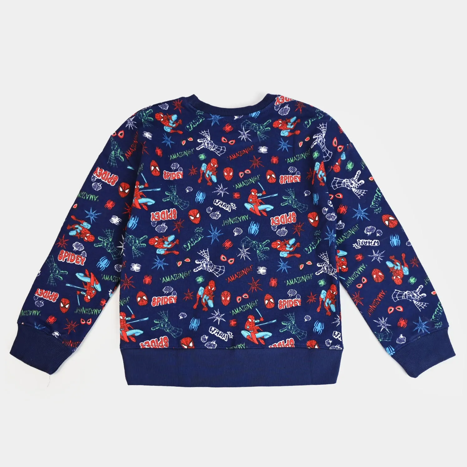 Boys Fleece Sweatshirt Spidey-Navy Blue