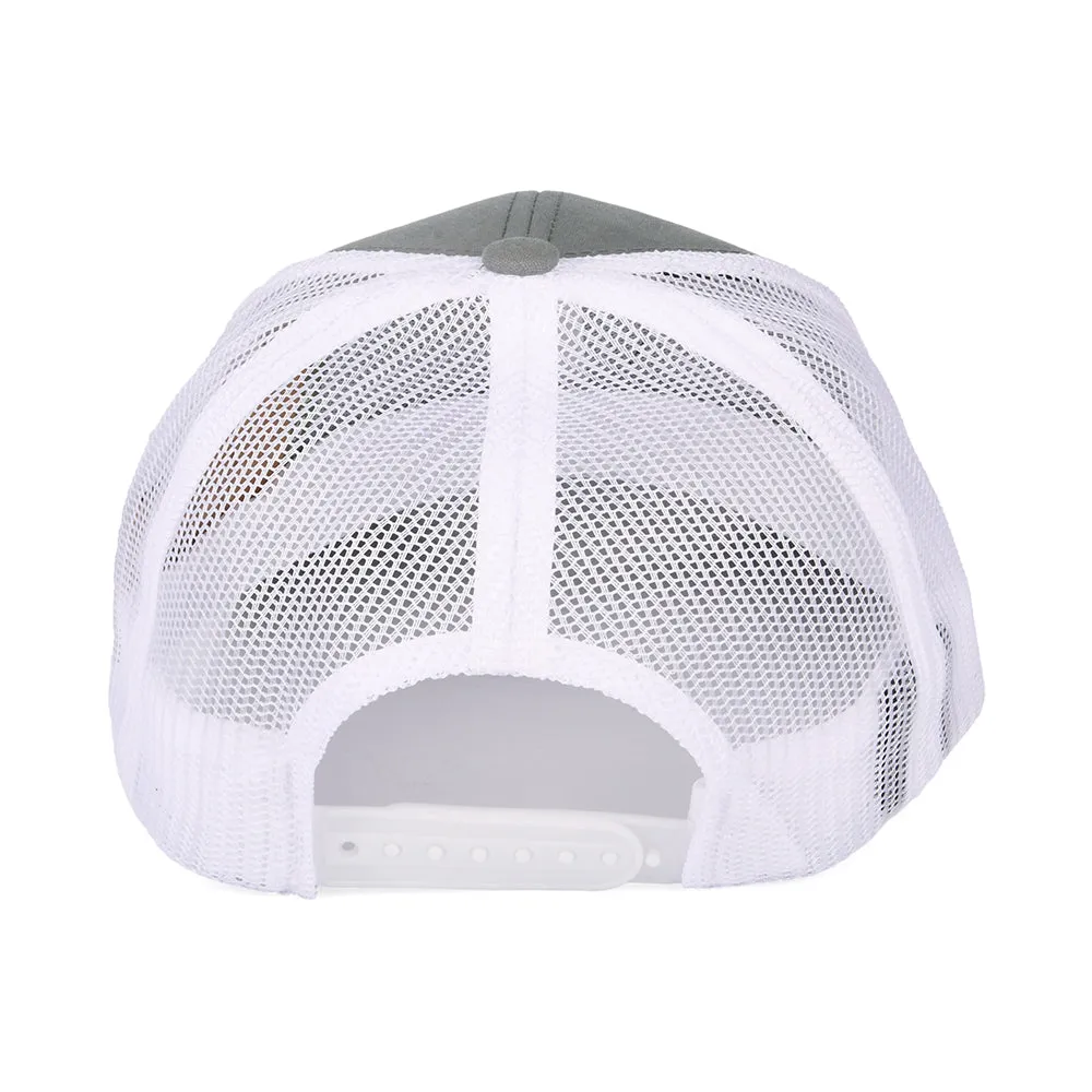 Brixton Hats Rival Stamp NetPlus MP Trucker Cap - Grey-White