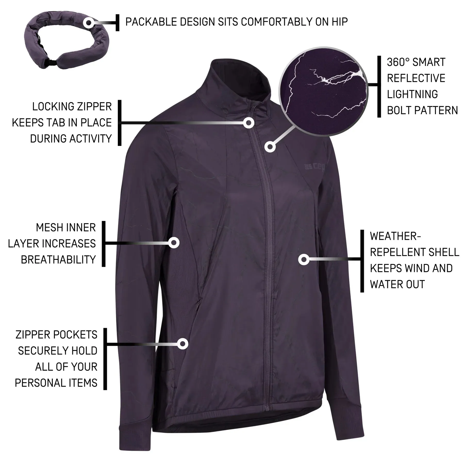 CEP | Reflective Windbreaker | Women's | Purple