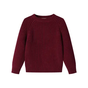 CHUNKY SWEATER-BURGUNDY