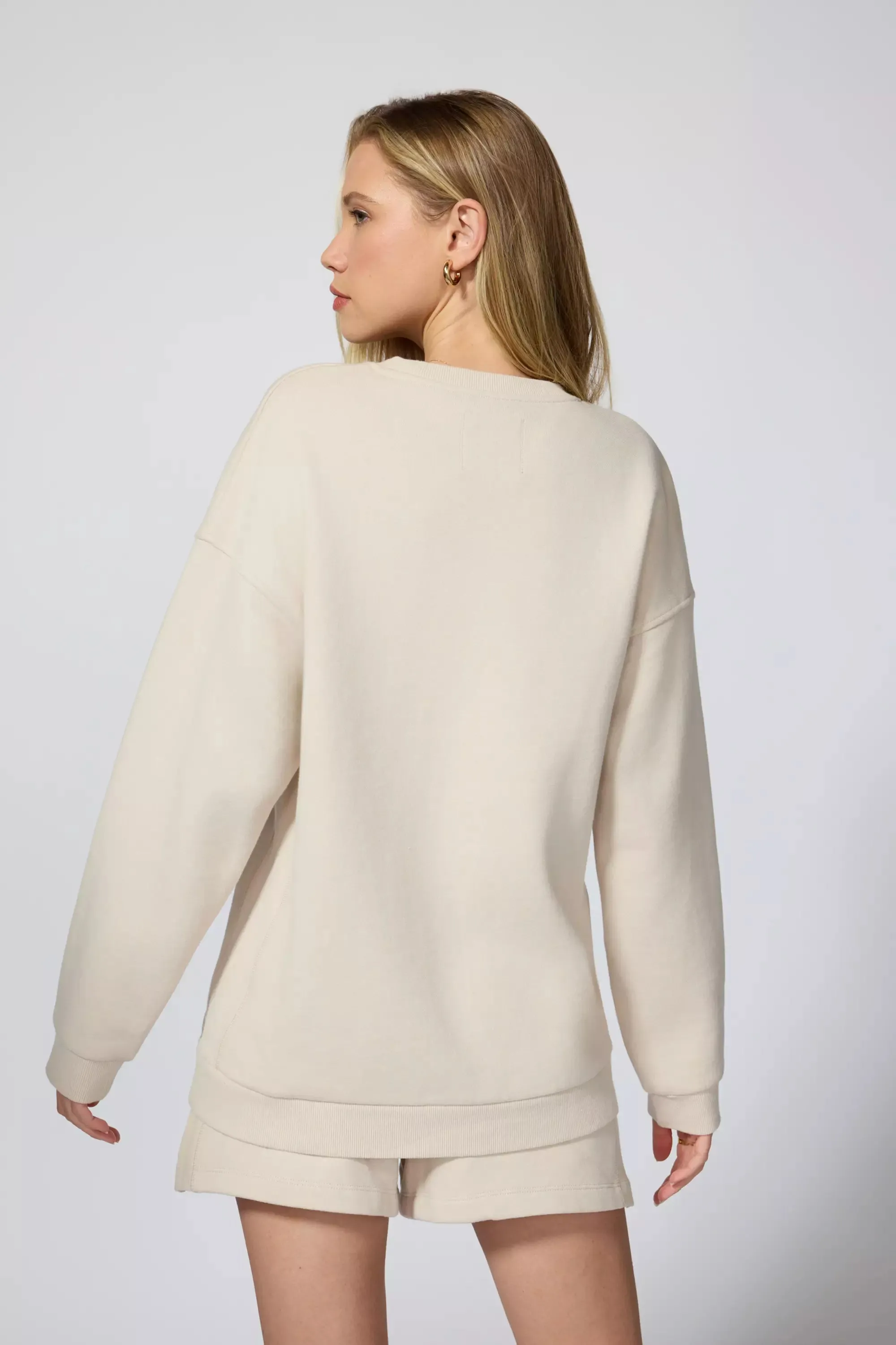 Comfort Fleece Relaxed Sweatshirt - Stone