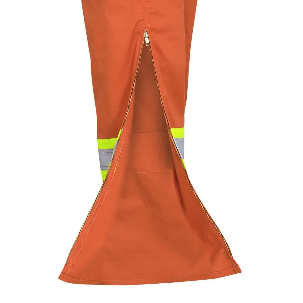 Coveralls - Pioneer Hi-Viz Orange Industrail Wash Poly/Cotton Coverall, 5513 / 5513T