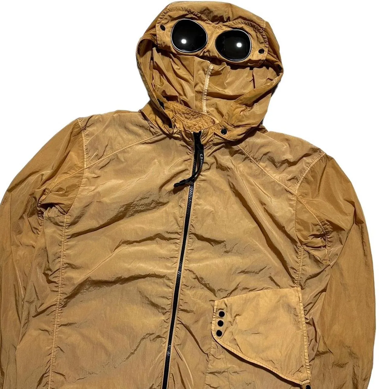 CP Company Peach Nylon Goggle Jacket