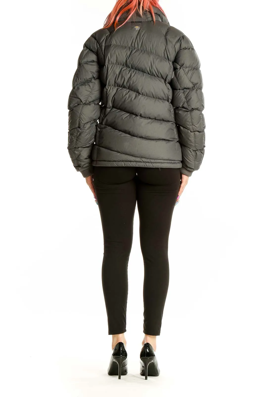 Dark Green Down-Filled Puffer Jacket