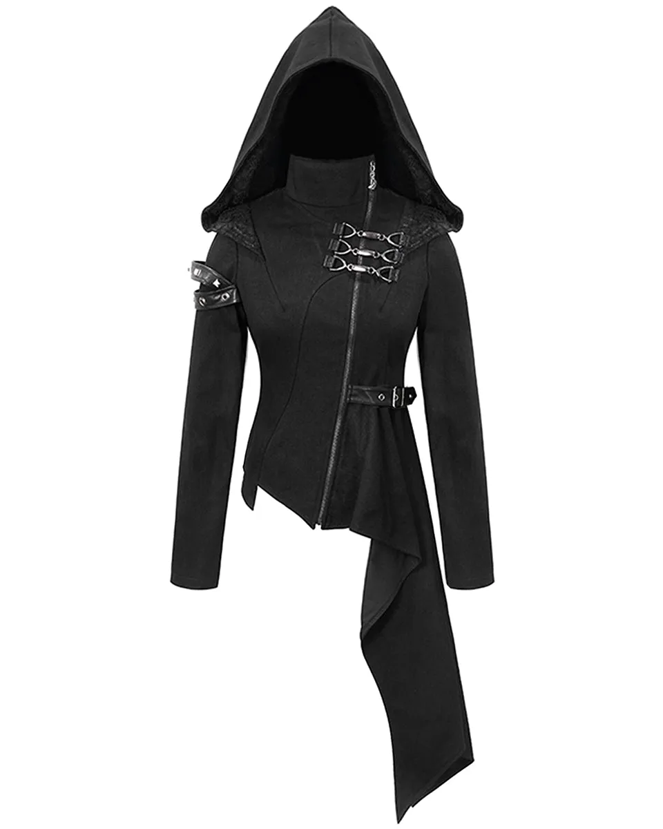 Devil Fashion Aconitia Womens Dieselpunk Hooded Coat