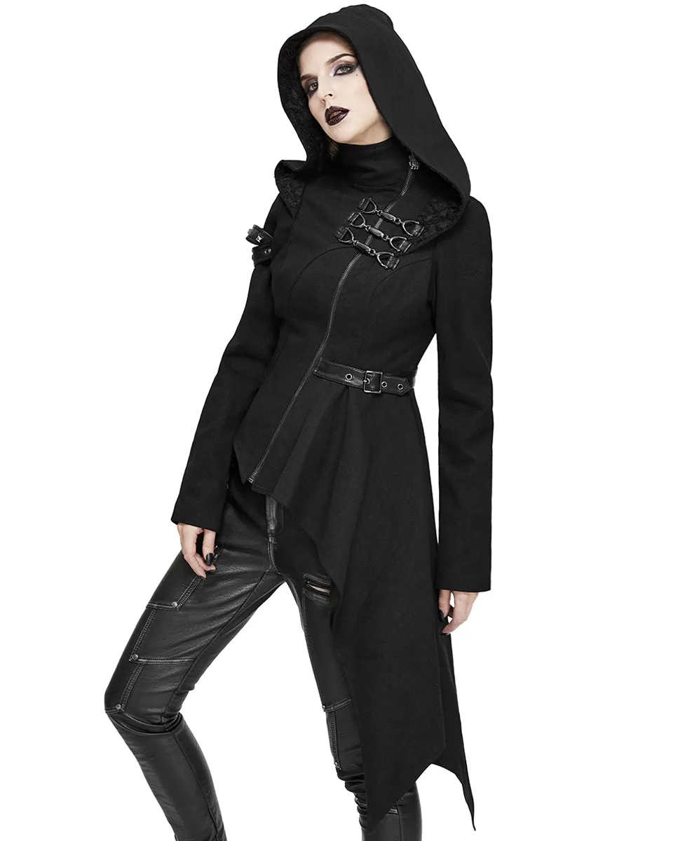 Devil Fashion Aconitia Womens Dieselpunk Hooded Coat