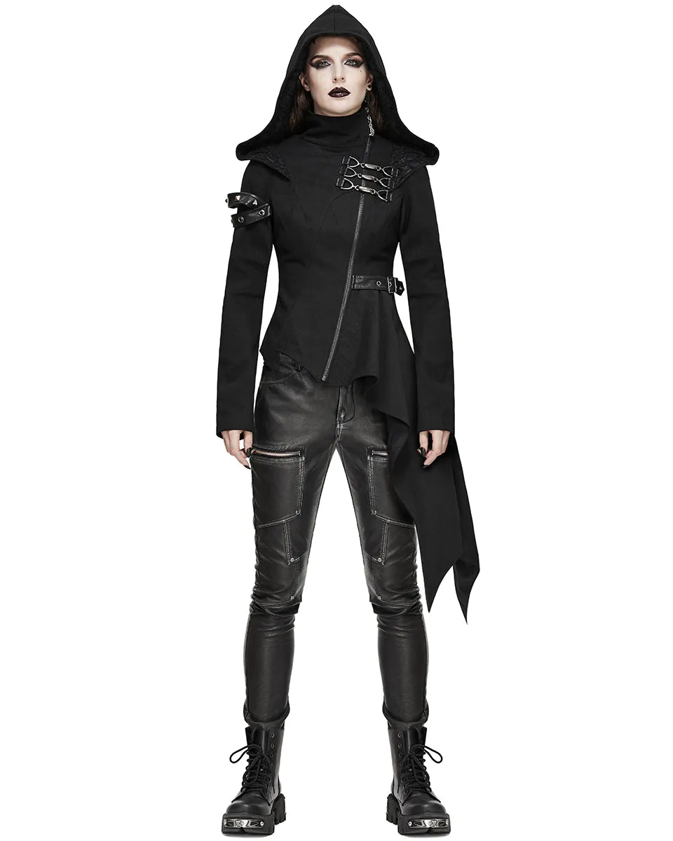 Devil Fashion Aconitia Womens Dieselpunk Hooded Coat