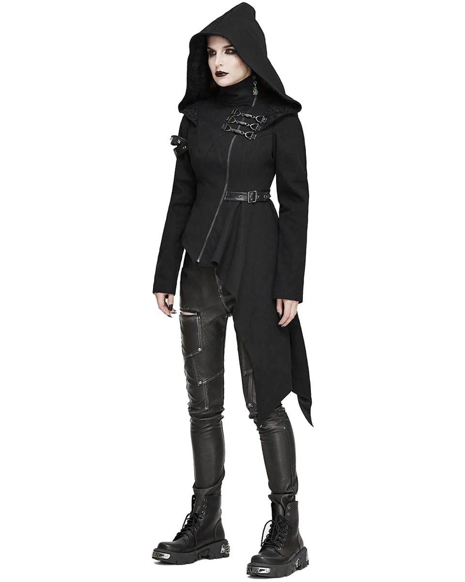 Devil Fashion Aconitia Womens Dieselpunk Hooded Coat