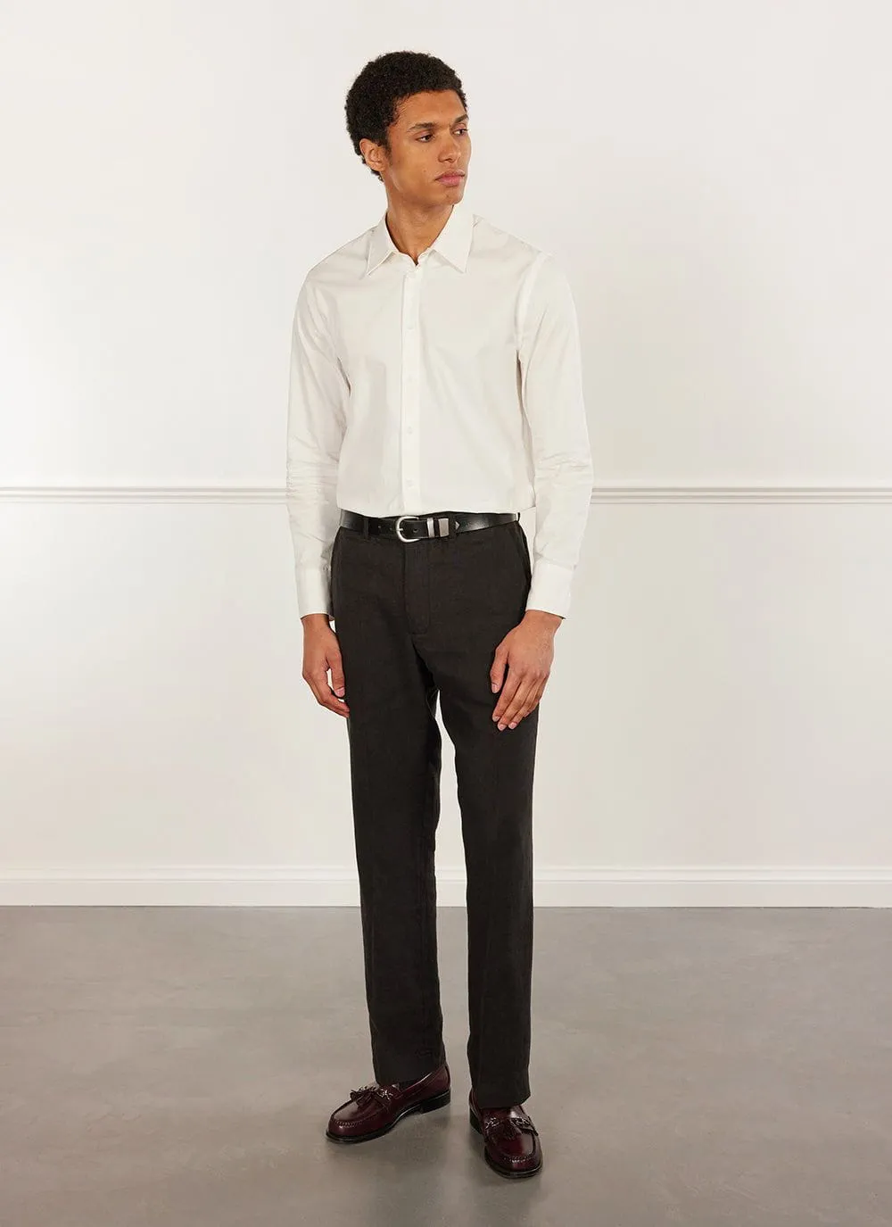 Formal Classic Shirt | Cotton Poplin | White