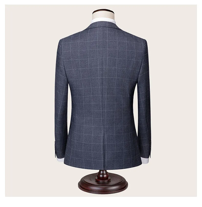 Grey Check Pattern Suit