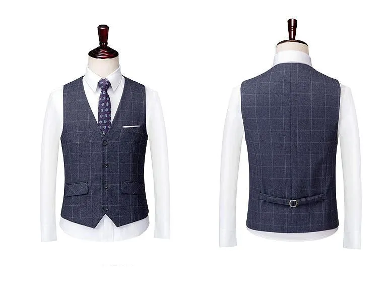 Grey Check Pattern Suit