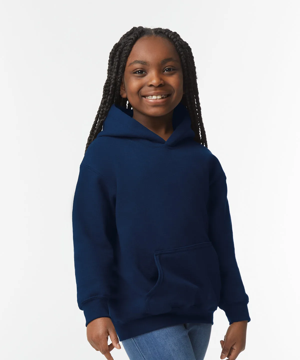 Heavy Blend youth hooded sweatshirt | Heliconia