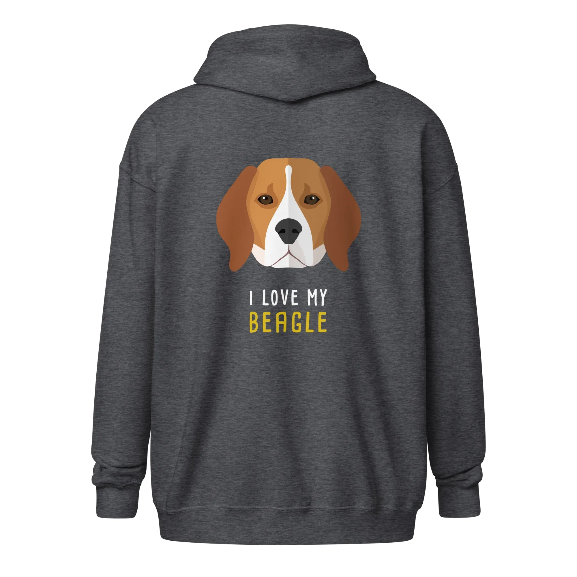 I love my Beagle Unisex Zip Hoodie