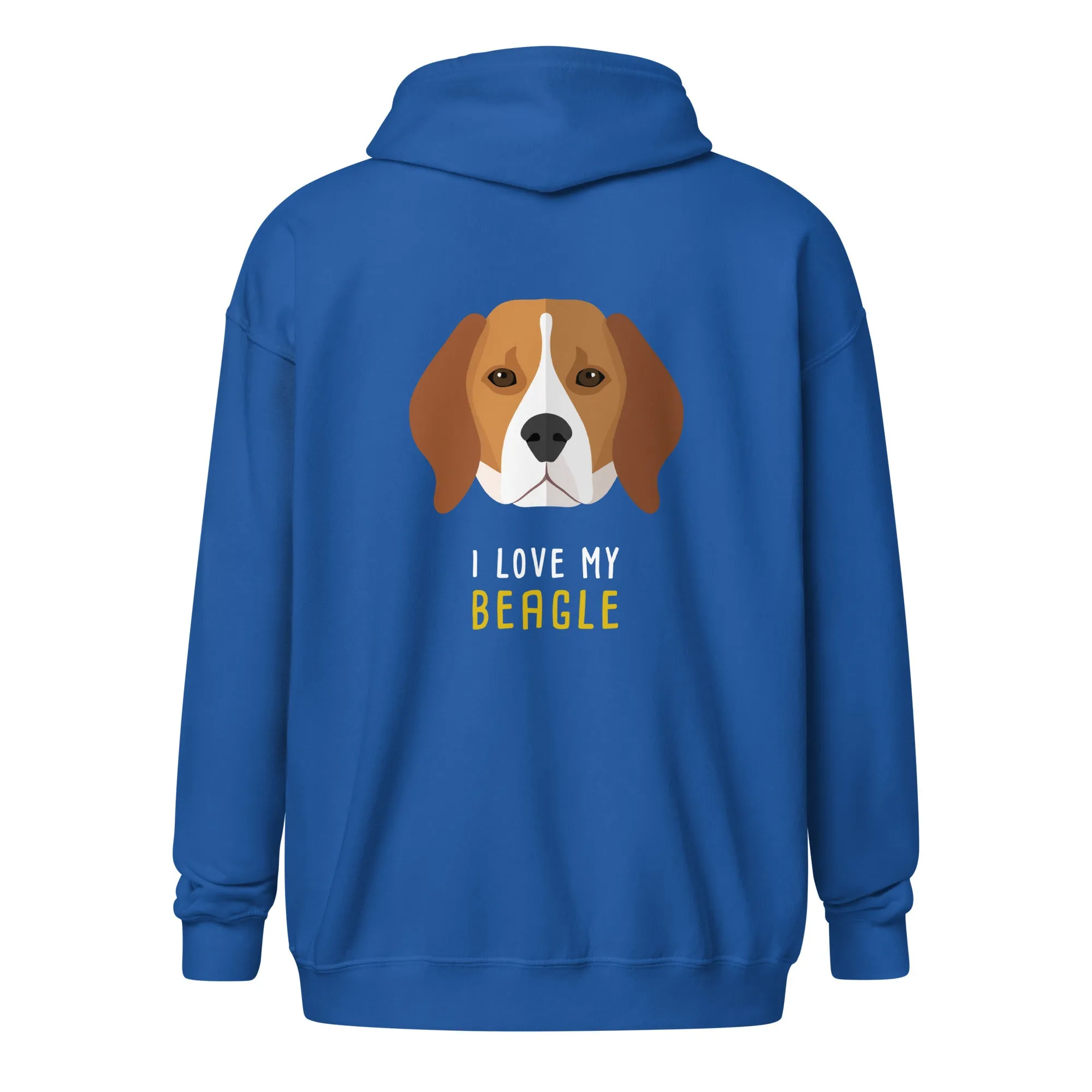 I love my Beagle Unisex Zip Hoodie