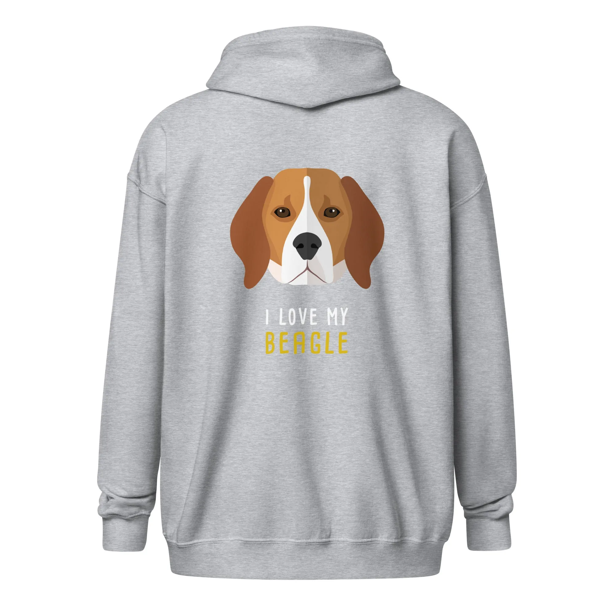 I love my Beagle Unisex Zip Hoodie