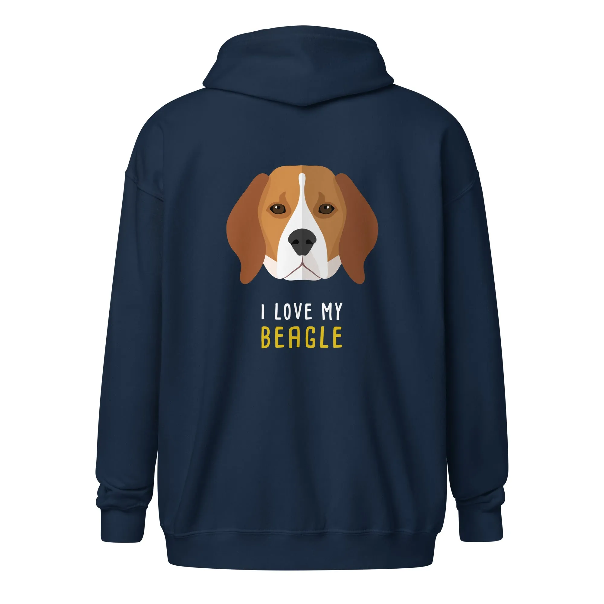 I love my Beagle Unisex Zip Hoodie