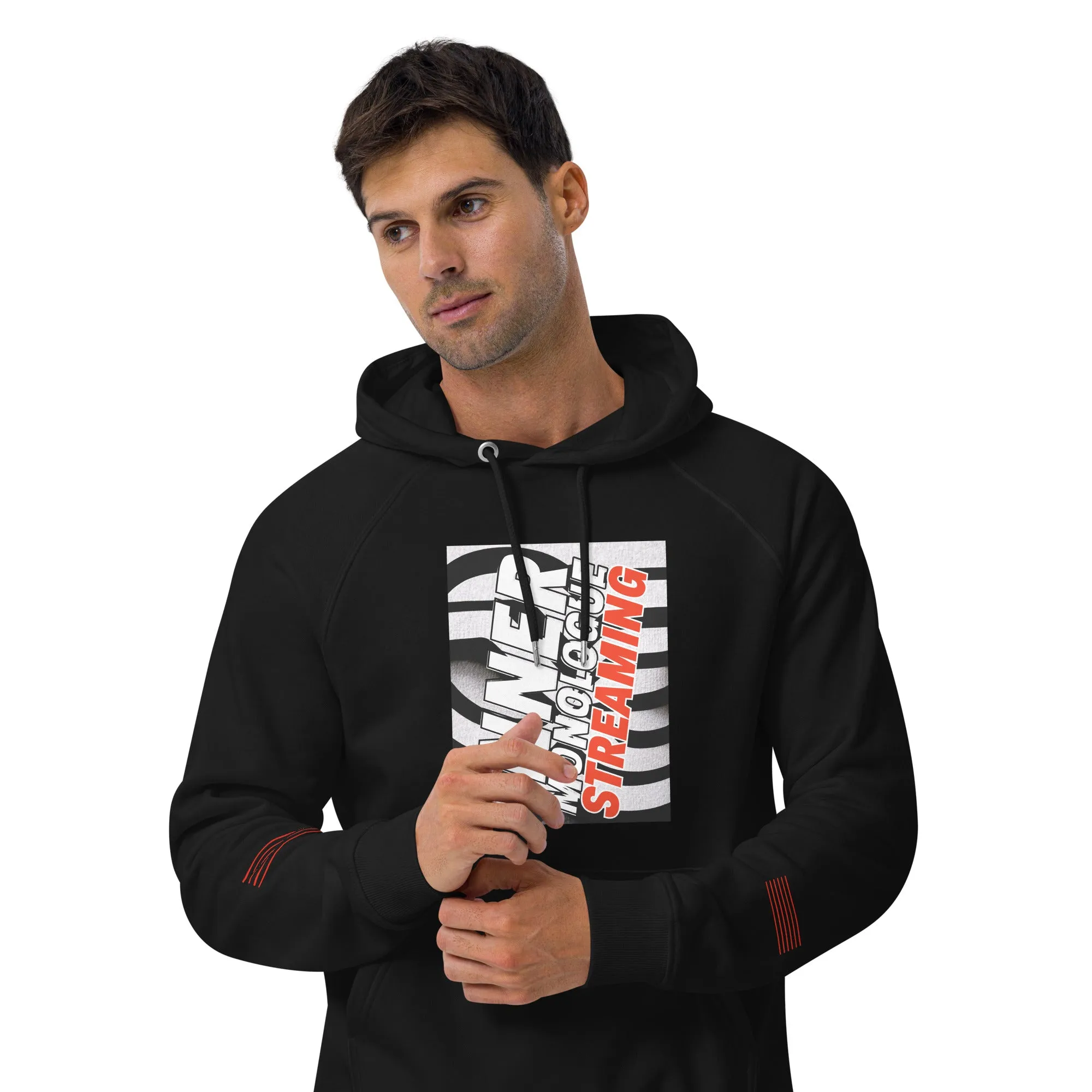 I.M. STREAMING Unisex eco raglan hoodie