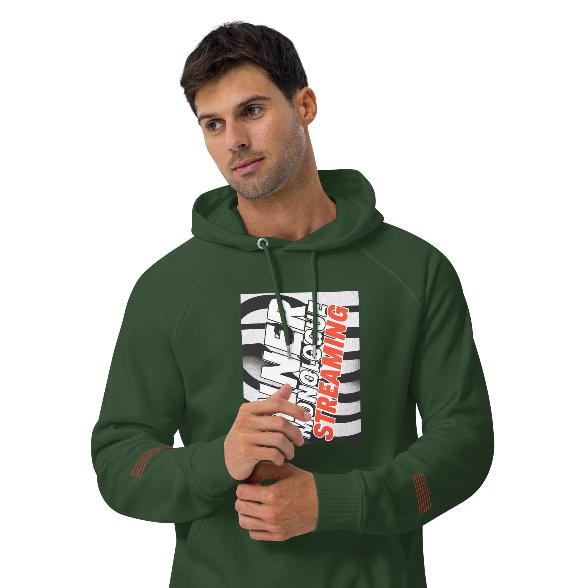 I.M. STREAMING Unisex eco raglan hoodie