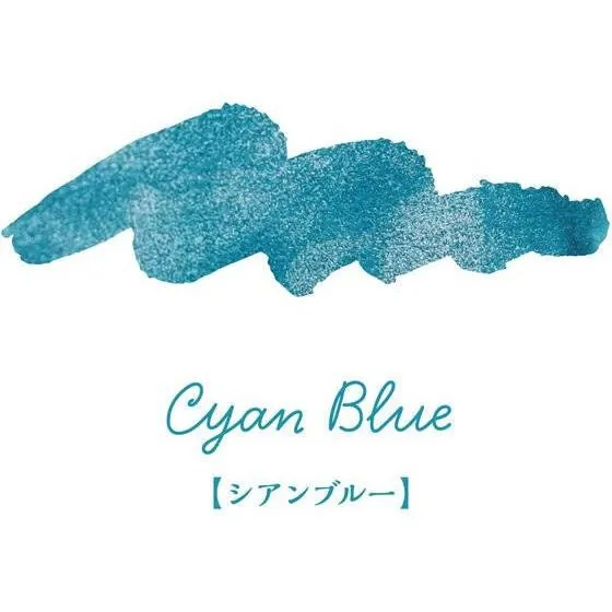 Japan Teranishi Kagaku Guitar CYAN BLUE SPARKLE Ink Fountain Pen Ink Dip Pen Ink Painting Ink Writing Ink, Glitter Ink Sparkle Ink | 12mL