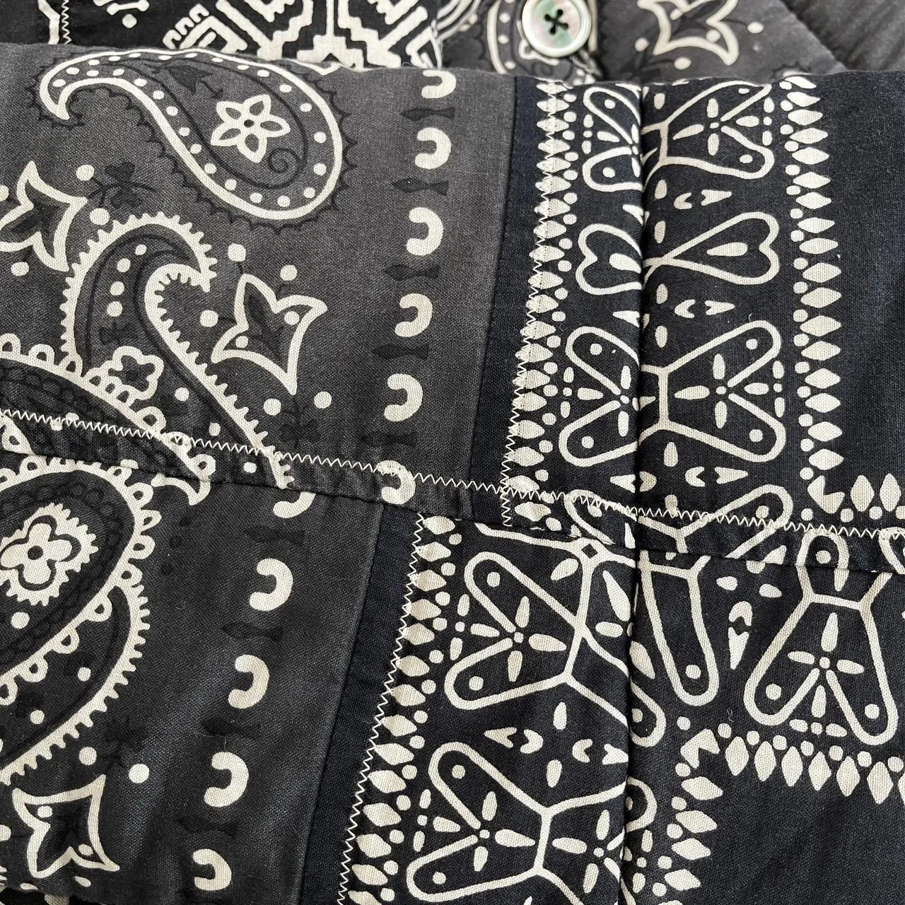 Kapital Quilted Patchwork Bandana Padded Jacket