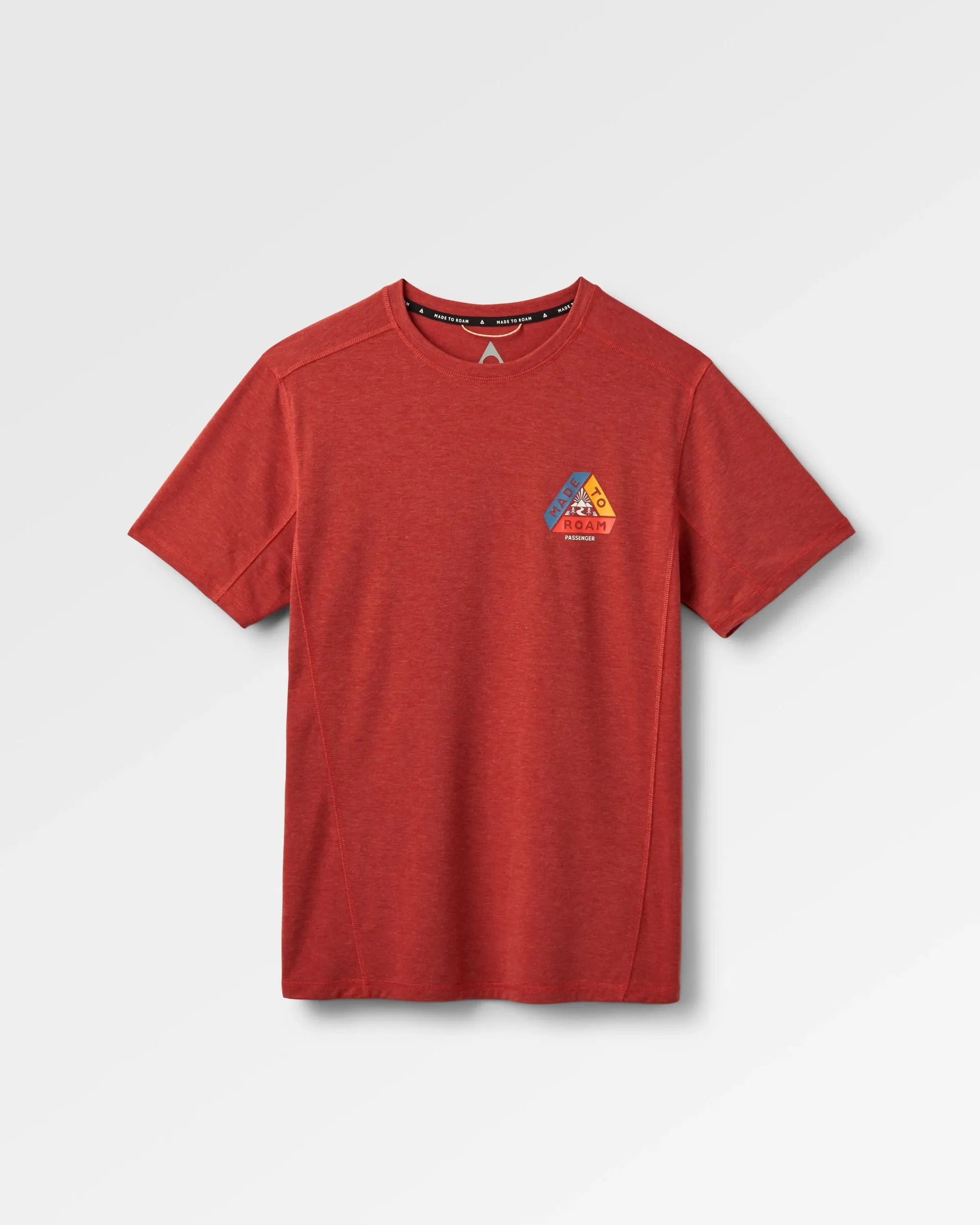 Kirkwood Textured Active T-Shirt - Red Ochre