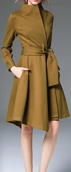 Lightweight Cotton-Blend Wrap Coat