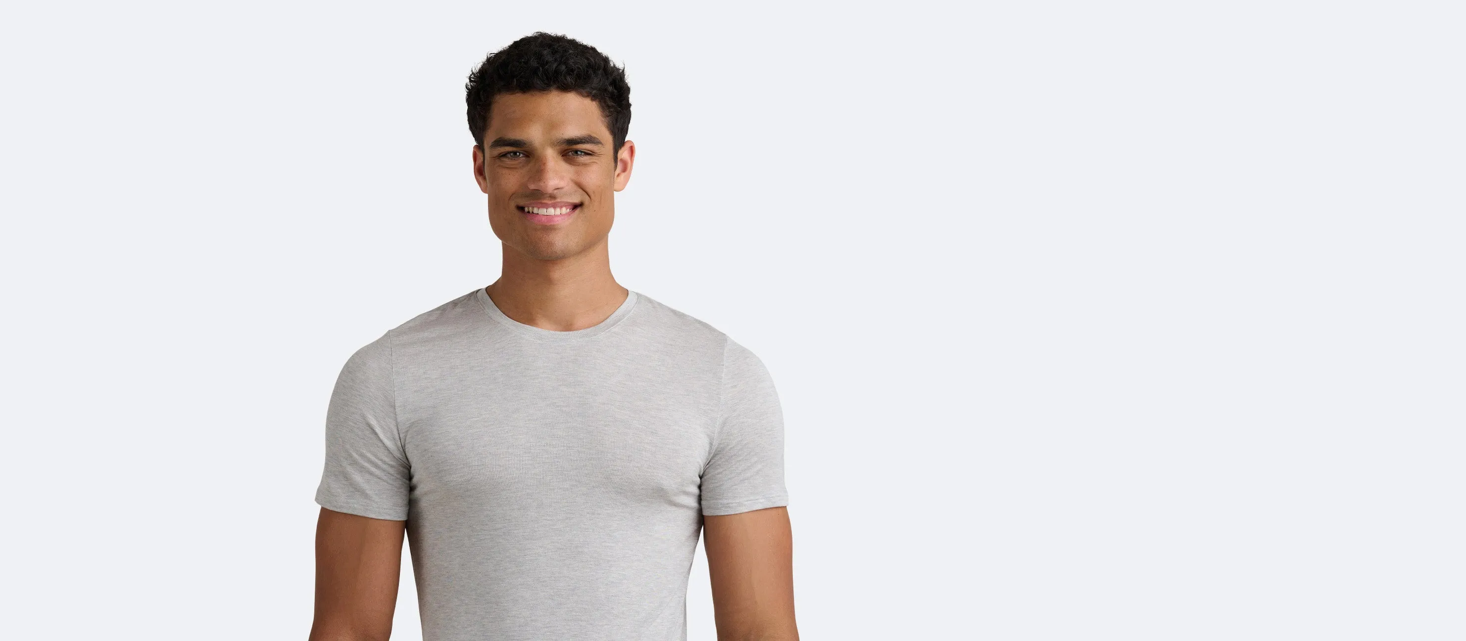 Men's Lightweight Modal Crew Undershirt 3-Pack | Heather Grey