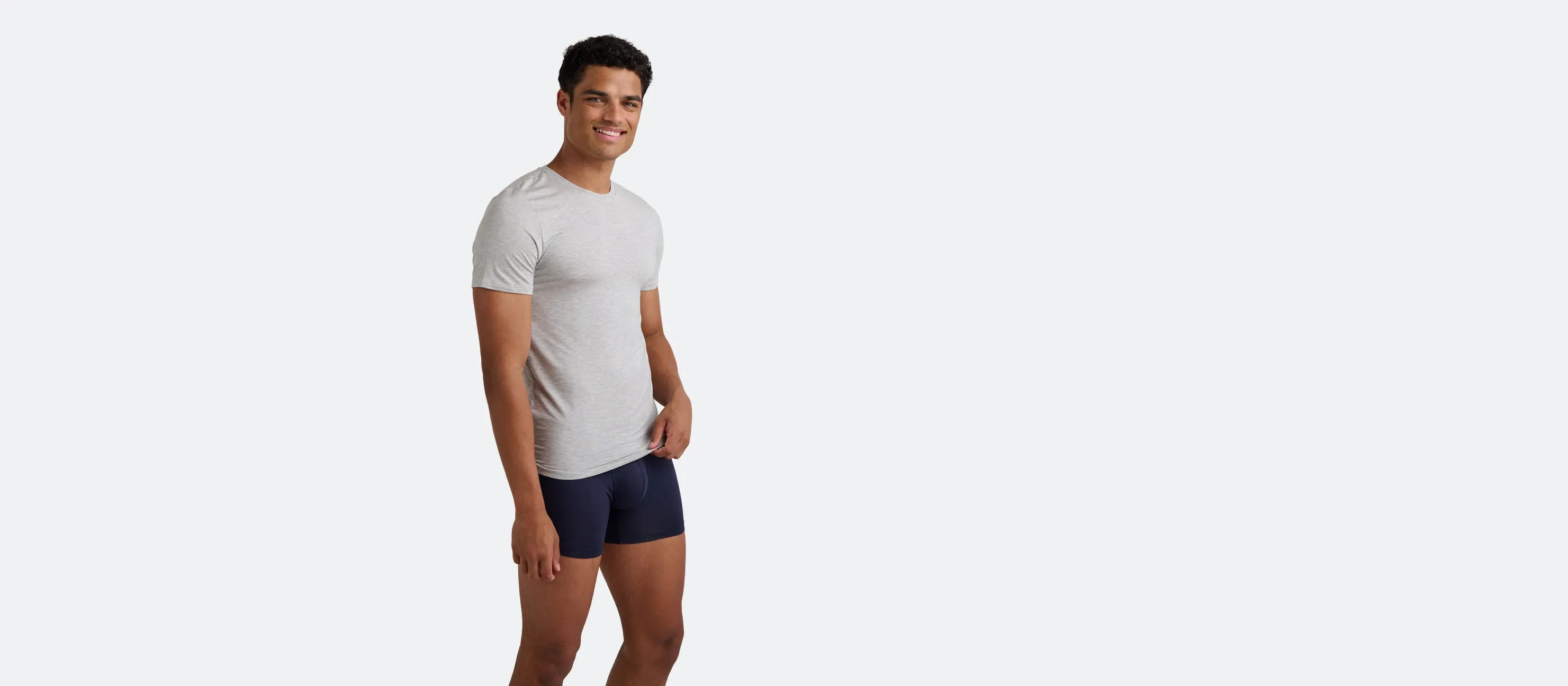 Men's Lightweight Modal Crew Undershirt 3-Pack | Heather Grey