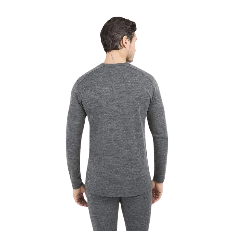 Men's Midweight 2.0 Ultra Merino Wool Baselayer Crew Top | Charcoal