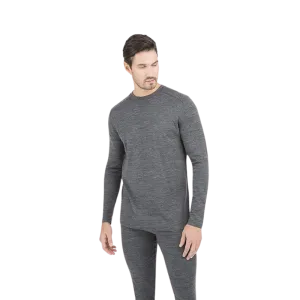 Men's Midweight 2.0 Ultra Merino Wool Baselayer Crew Top | Charcoal