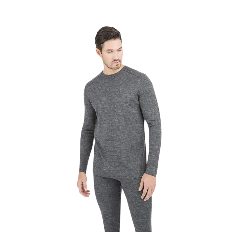 Men's Midweight 2.0 Ultra Merino Wool Baselayer Crew Top | Charcoal