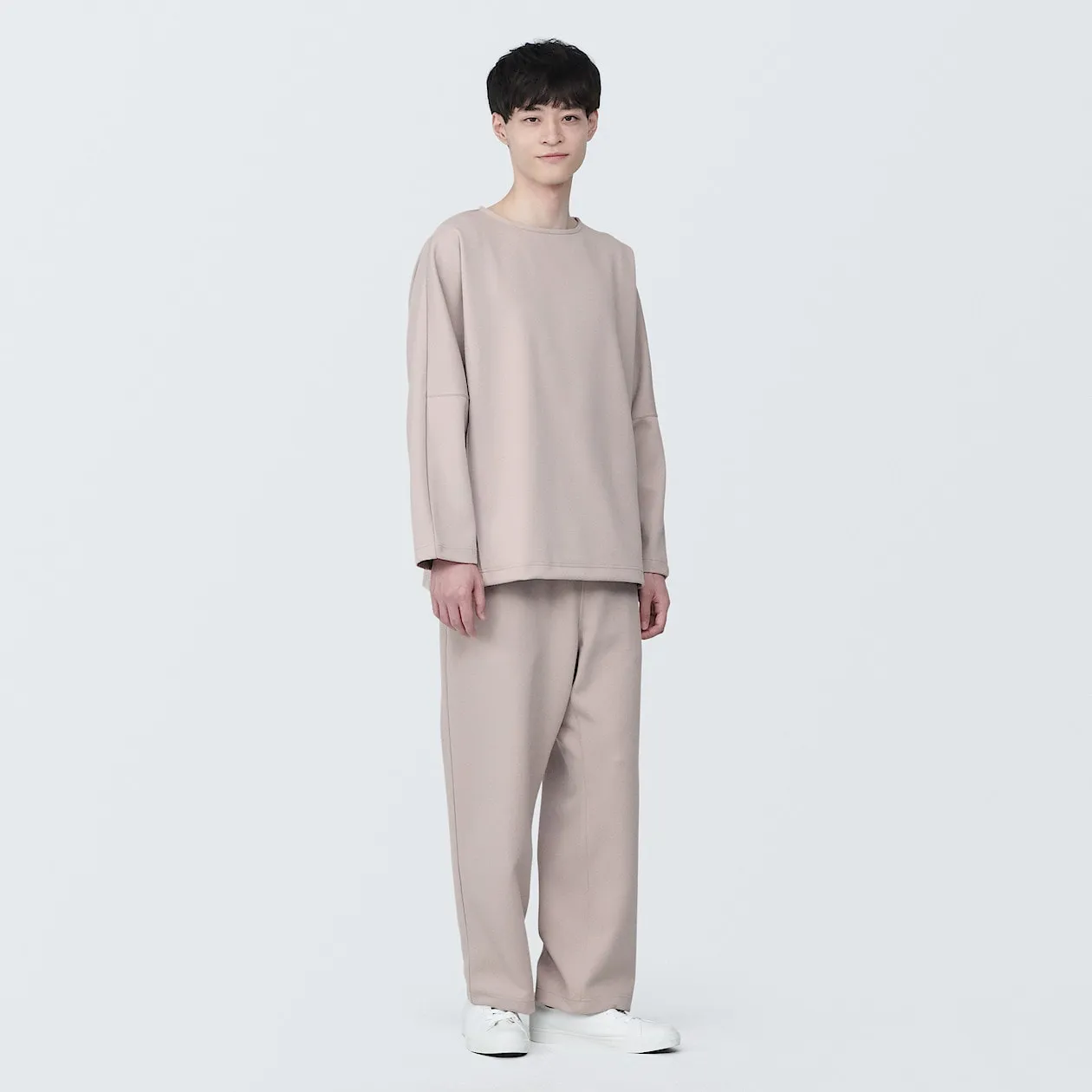 MUJI Labo Water Repellent Double Knitted Long Sleeve Pullover