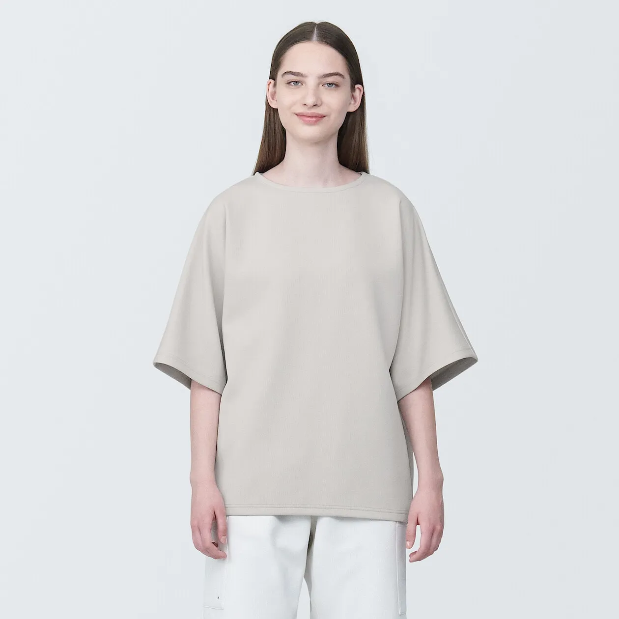 MUJI Labo Water Repellent Double Knitted Short Sleeve Pullover