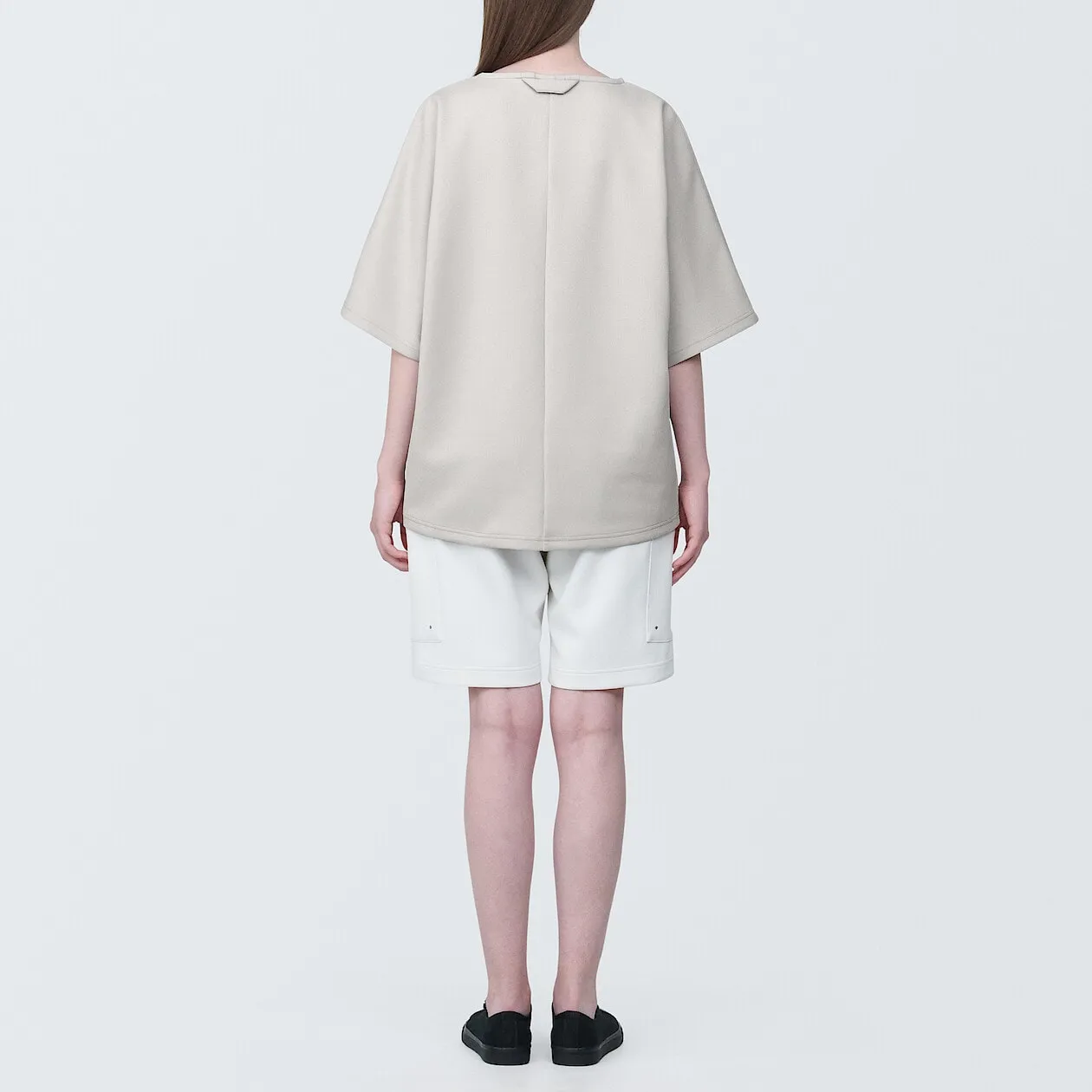 MUJI Labo Water Repellent Double Knitted Short Sleeve Pullover