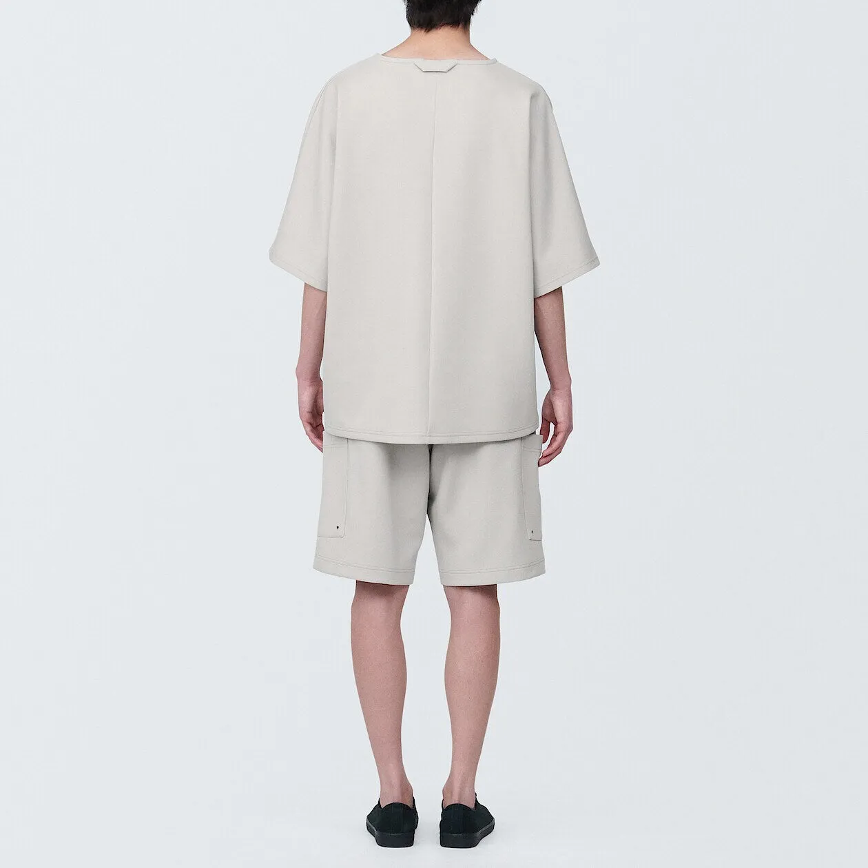 MUJI Labo Water Repellent Double Knitted Short Sleeve Pullover