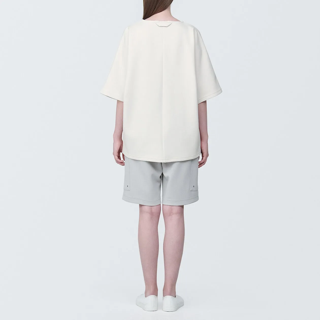 MUJI Labo Water Repellent Double Knitted Short Sleeve Pullover