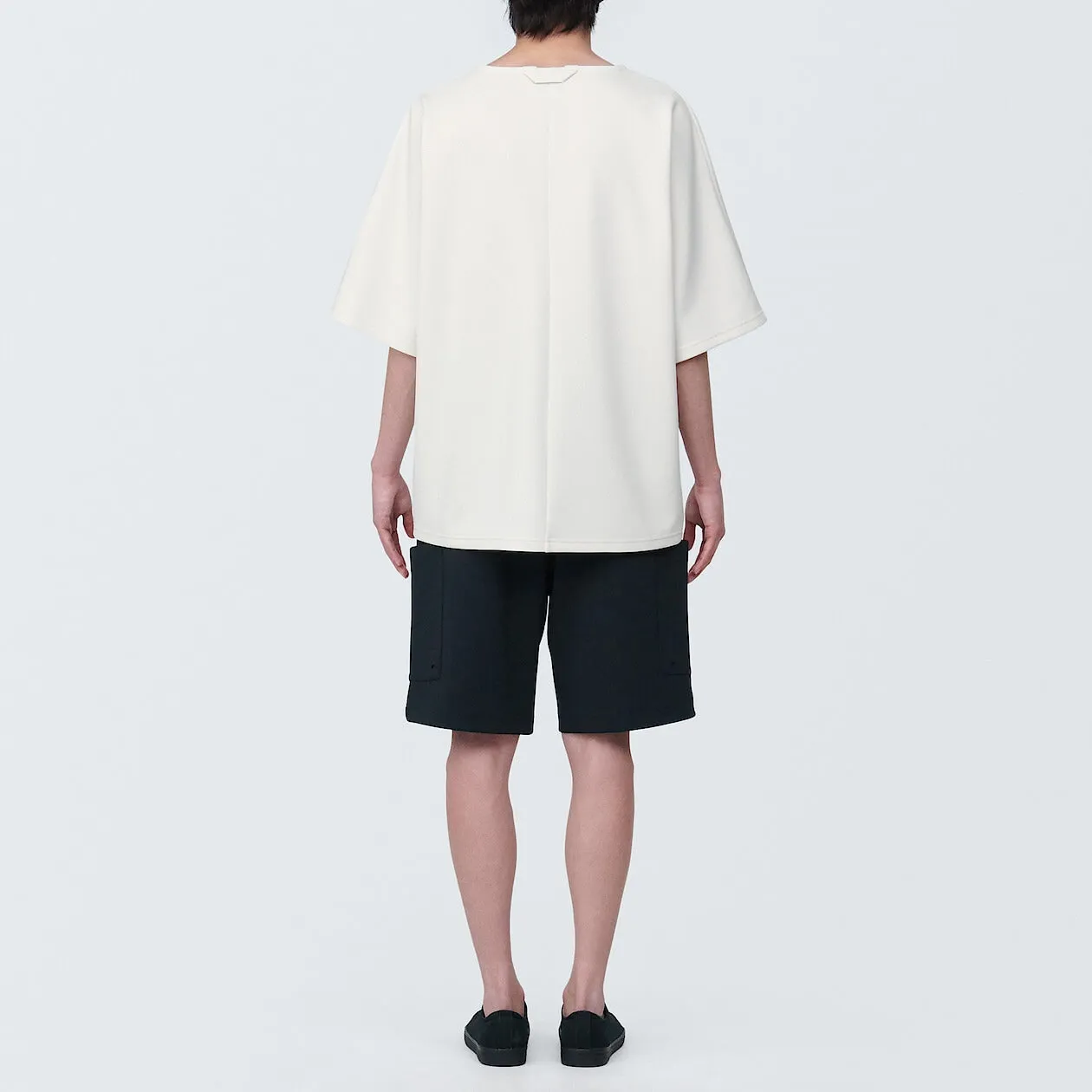 MUJI Labo Water Repellent Double Knitted Short Sleeve Pullover