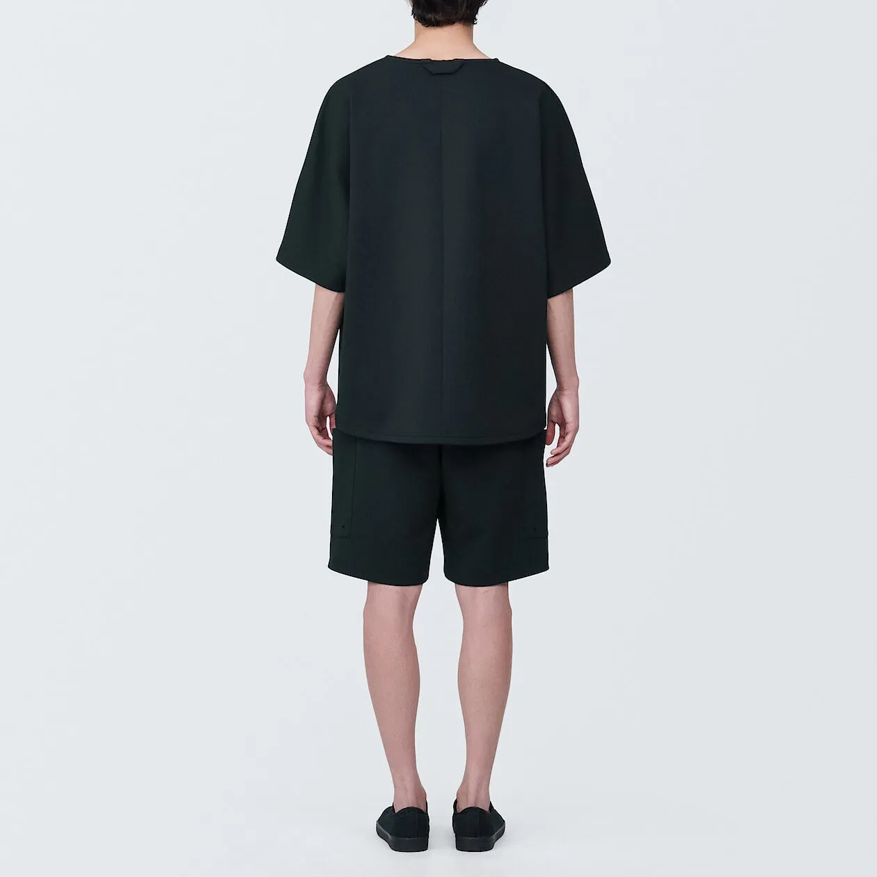 MUJI Labo Water Repellent Double Knitted Short Sleeve Pullover