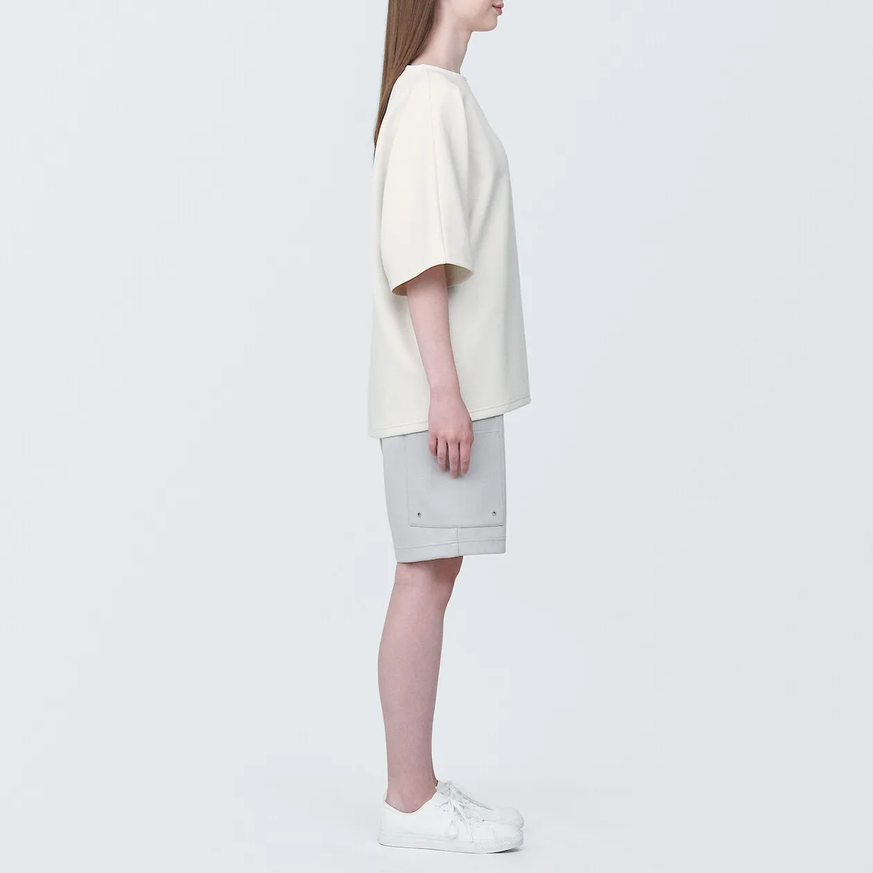 MUJI Labo Water Repellent Double Knitted Short Sleeve Pullover