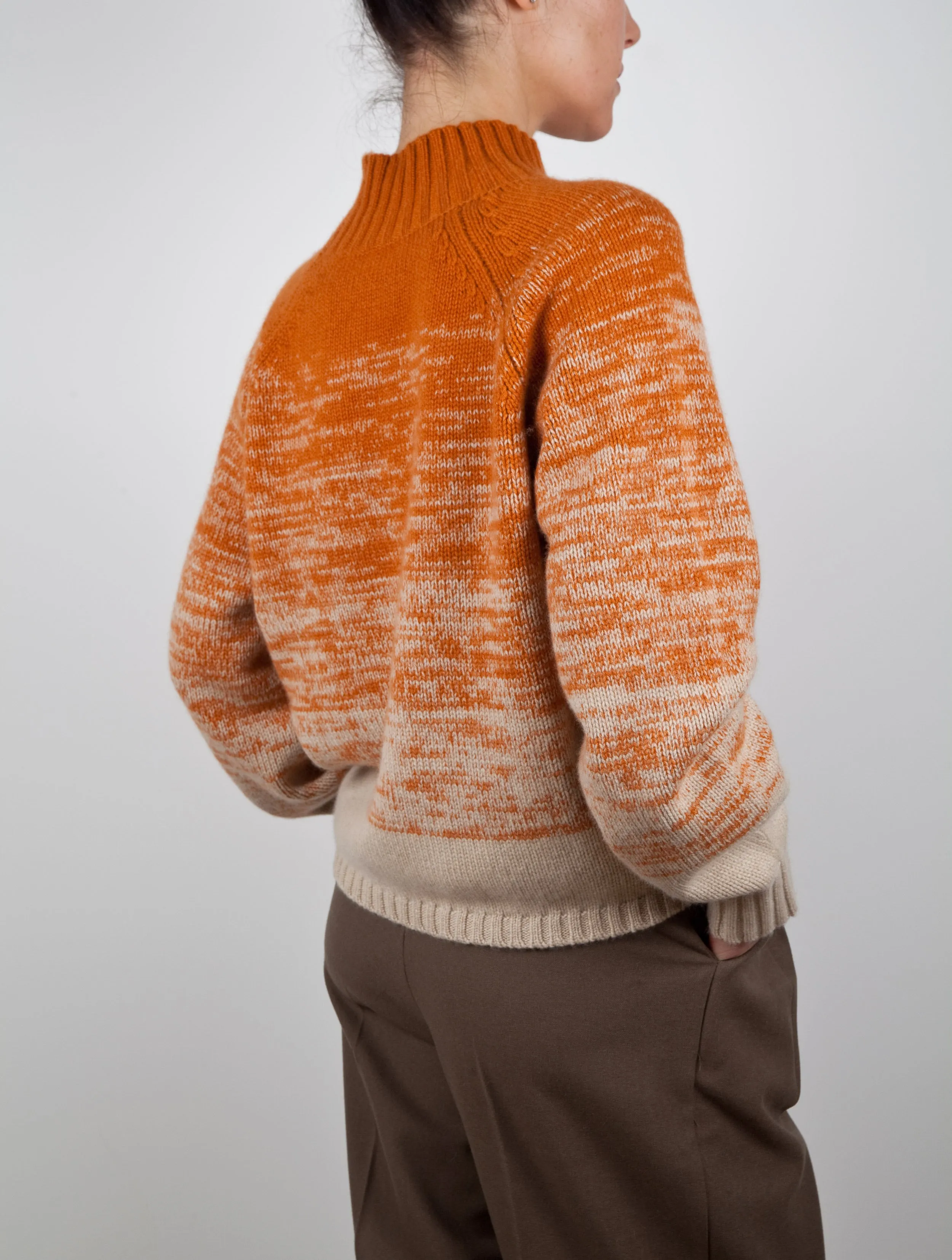 Ombre Effect Cashmere Sweater