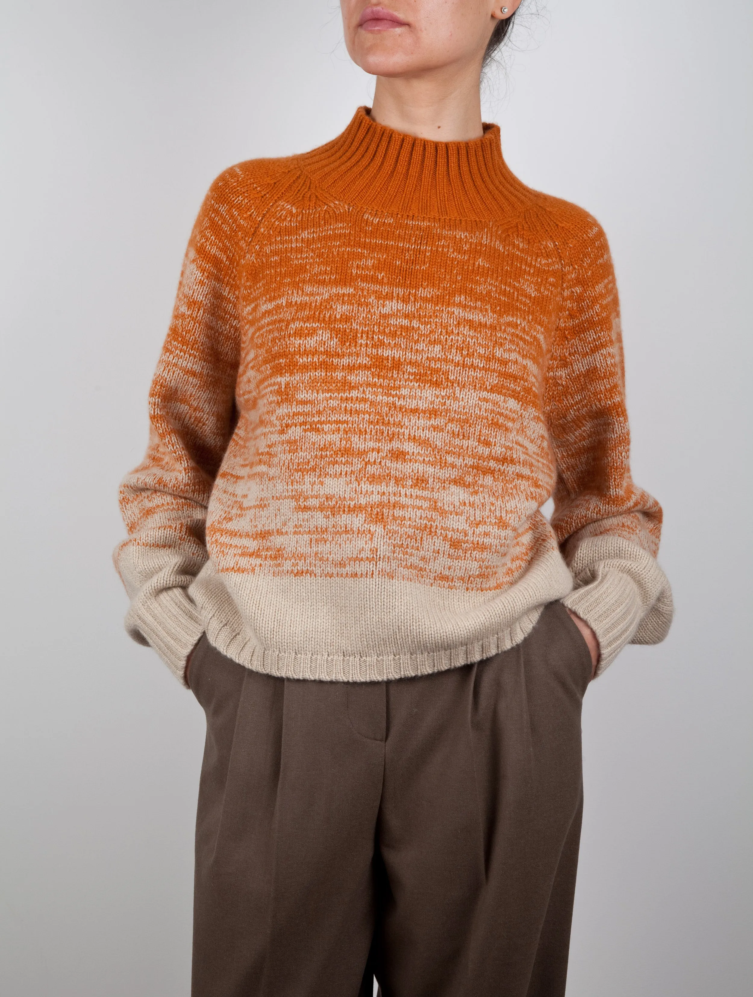 Ombre Effect Cashmere Sweater