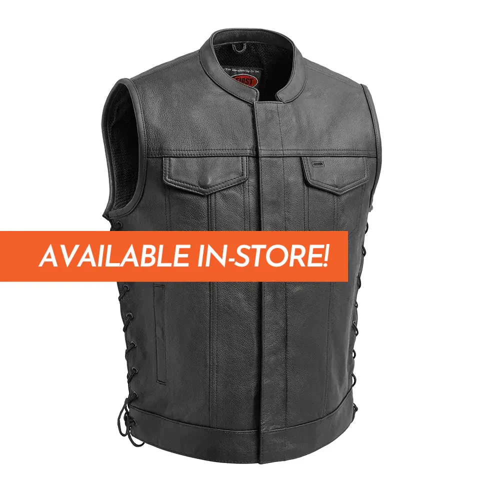 Sniper Men's Motorcycle Leather Vest